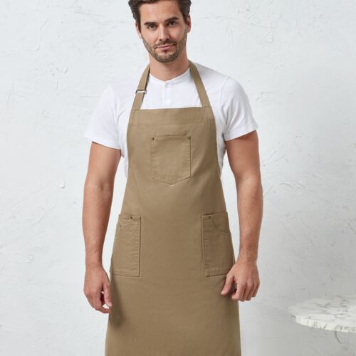 Premier Cotton Chino Bib Apron Thumbnail